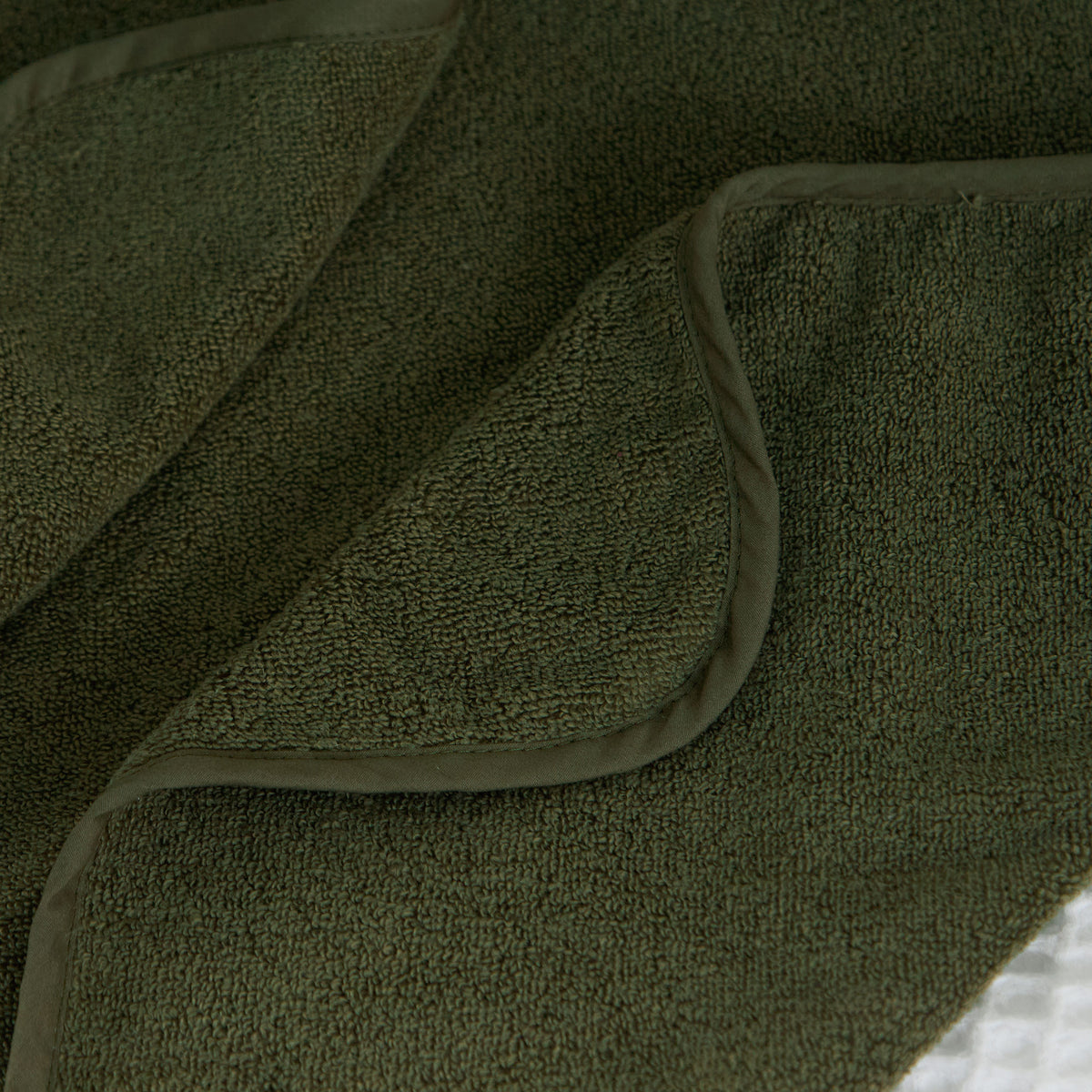 Personalised Spruce Green Curved Hooded Towel