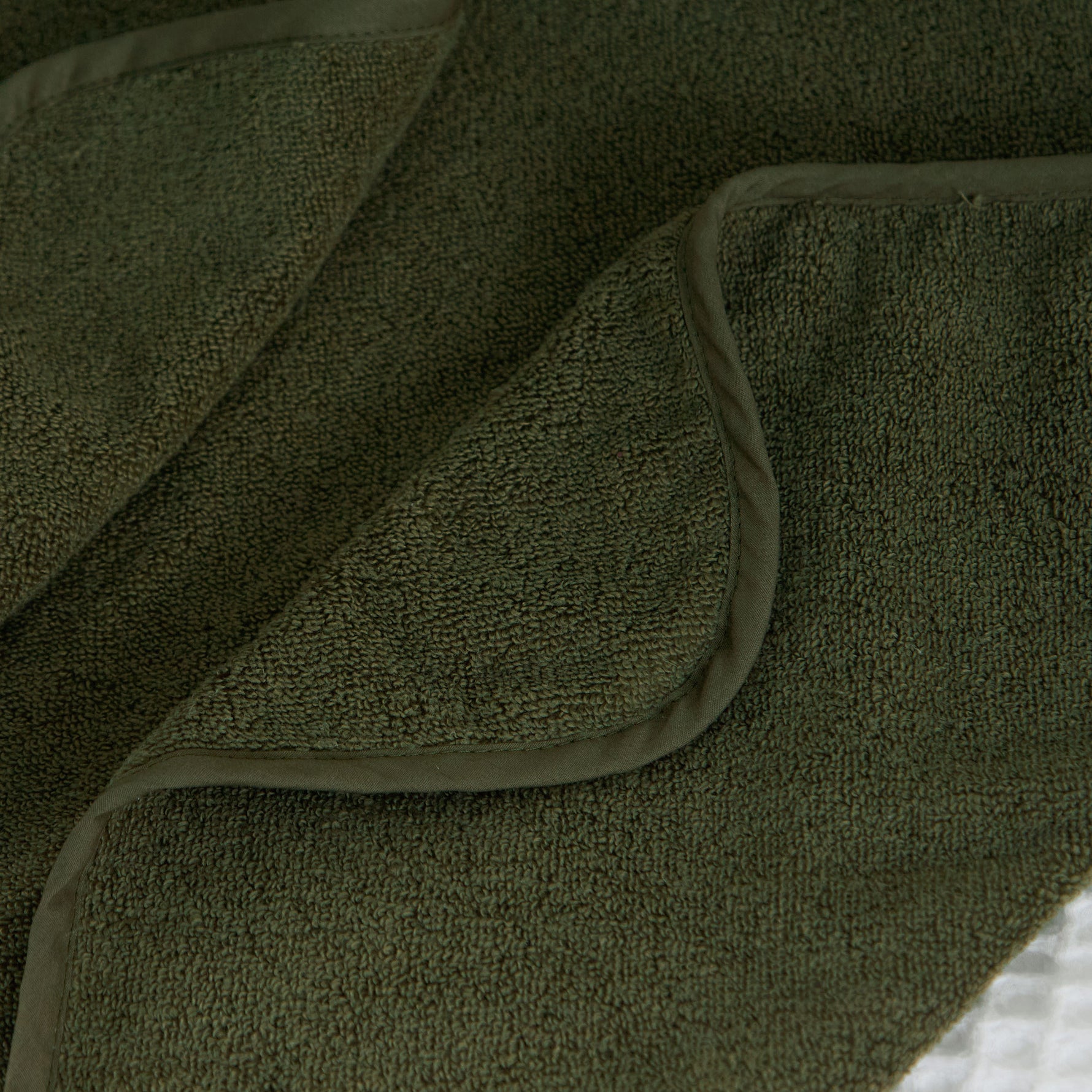 Personalised Spruce Green Curved Hooded Towel