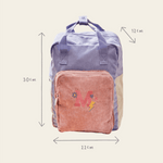 My Kids Personalised Pink Initial Cord Backpack with Grab Handle