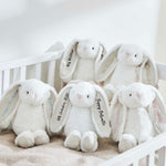 Personalised White Bunny Soft Toy - Embroidered