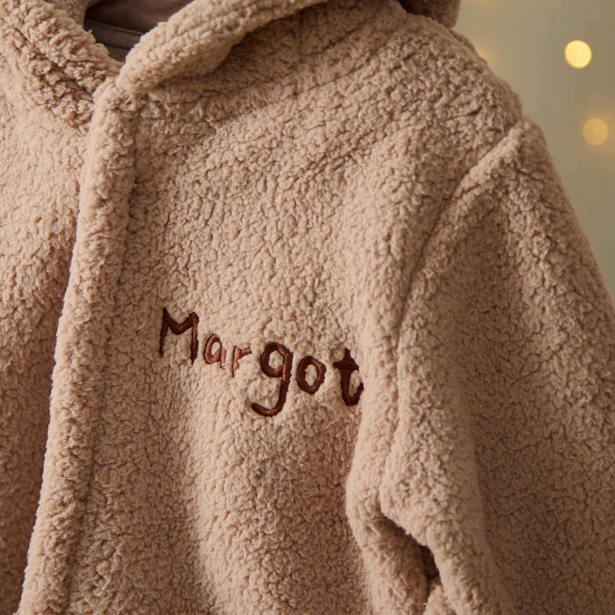 Personalised Red Nose Brown Reindeer Robe