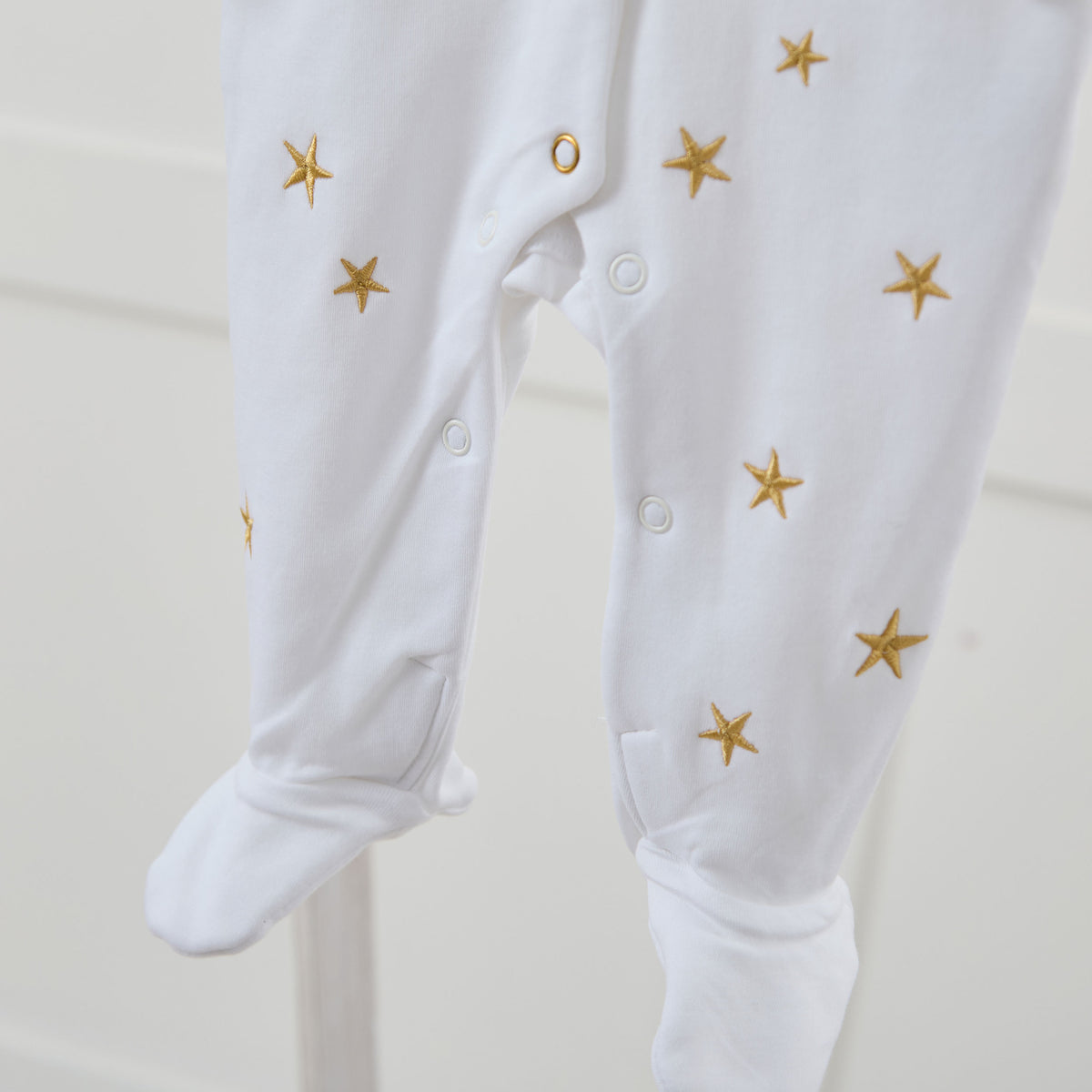 Personalised Diwali Gold Star Sleepsuit