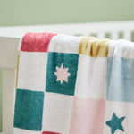 Personalized Red Christmas Checkered Fleece Blanket
