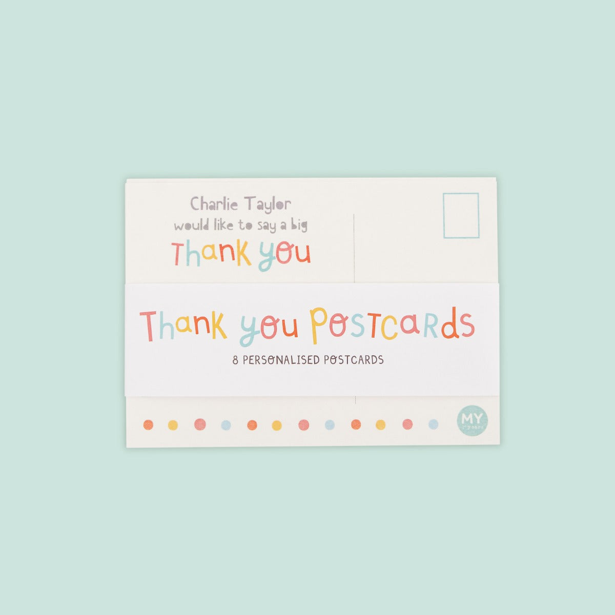 Personalised Thank You Postcards