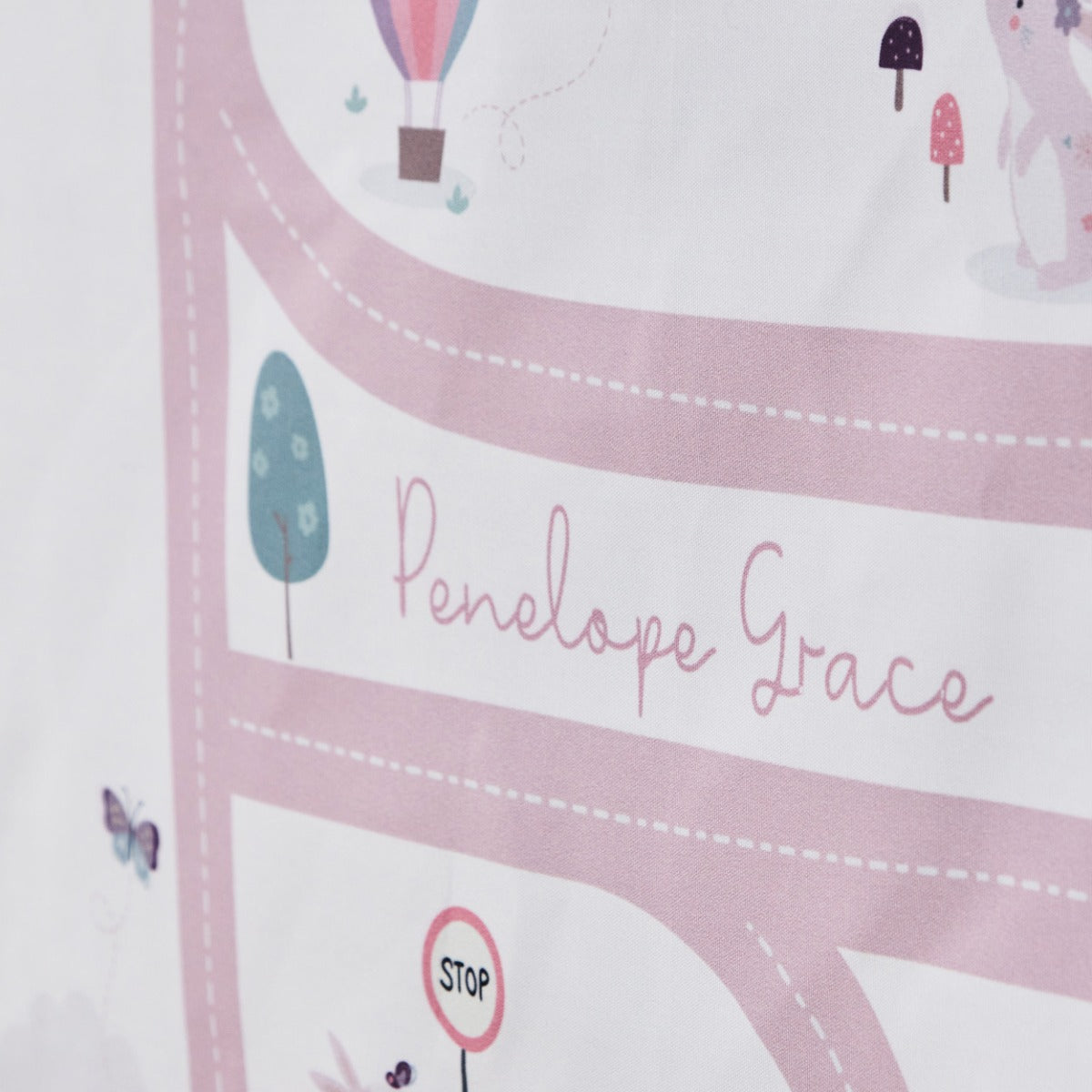 Personalised On The Move Large Pink Grey Wall Hanging