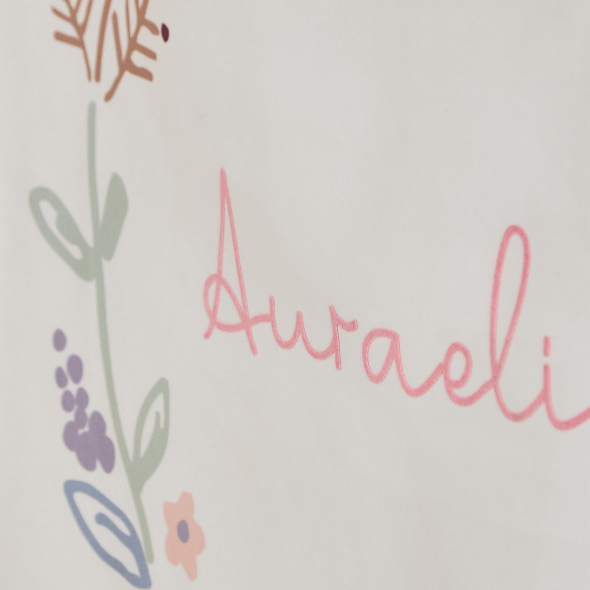 Personalised Large Floral Wreath Wall Hanging 