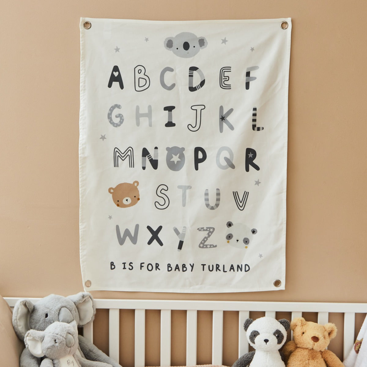 Personalised Mini Mono Large Alphabet Wall Hanging 