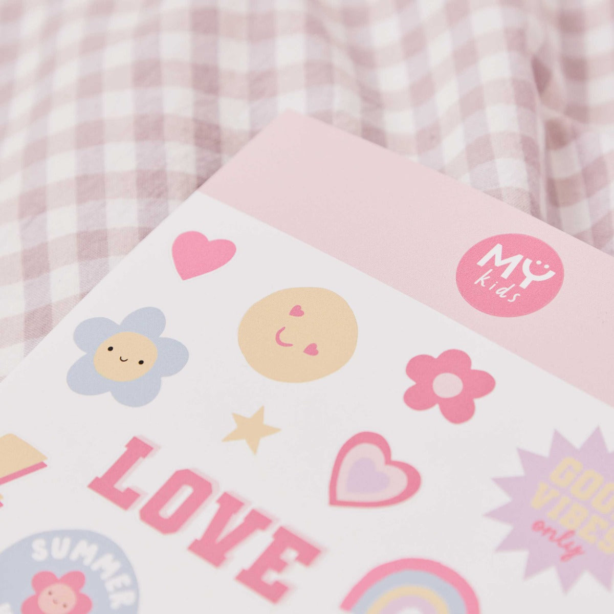 My Kids Personalised Pink Guitar Sticker Sheet