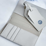My Kids Personalised Grey Cartoon Passport Holder & Luggage Tag Set