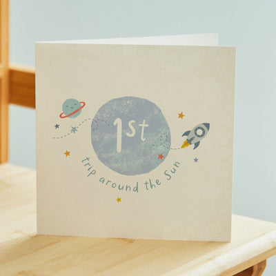 Personalised 1st Trip Around The Sun Gift Card