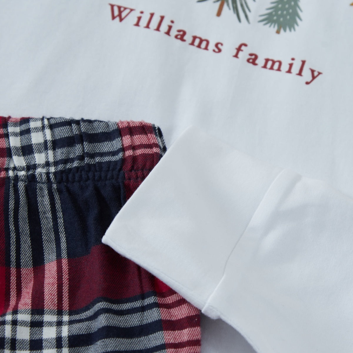 Personalised Womens Family Christmas Pyjama Set