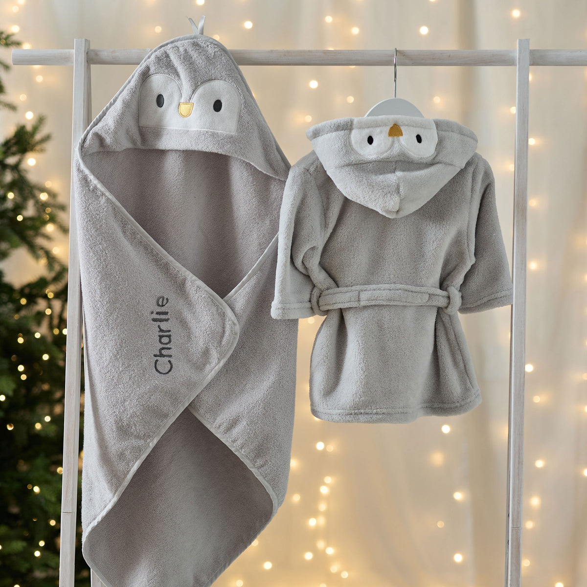 Personalised Penguin Splash & Snuggle Gift Set