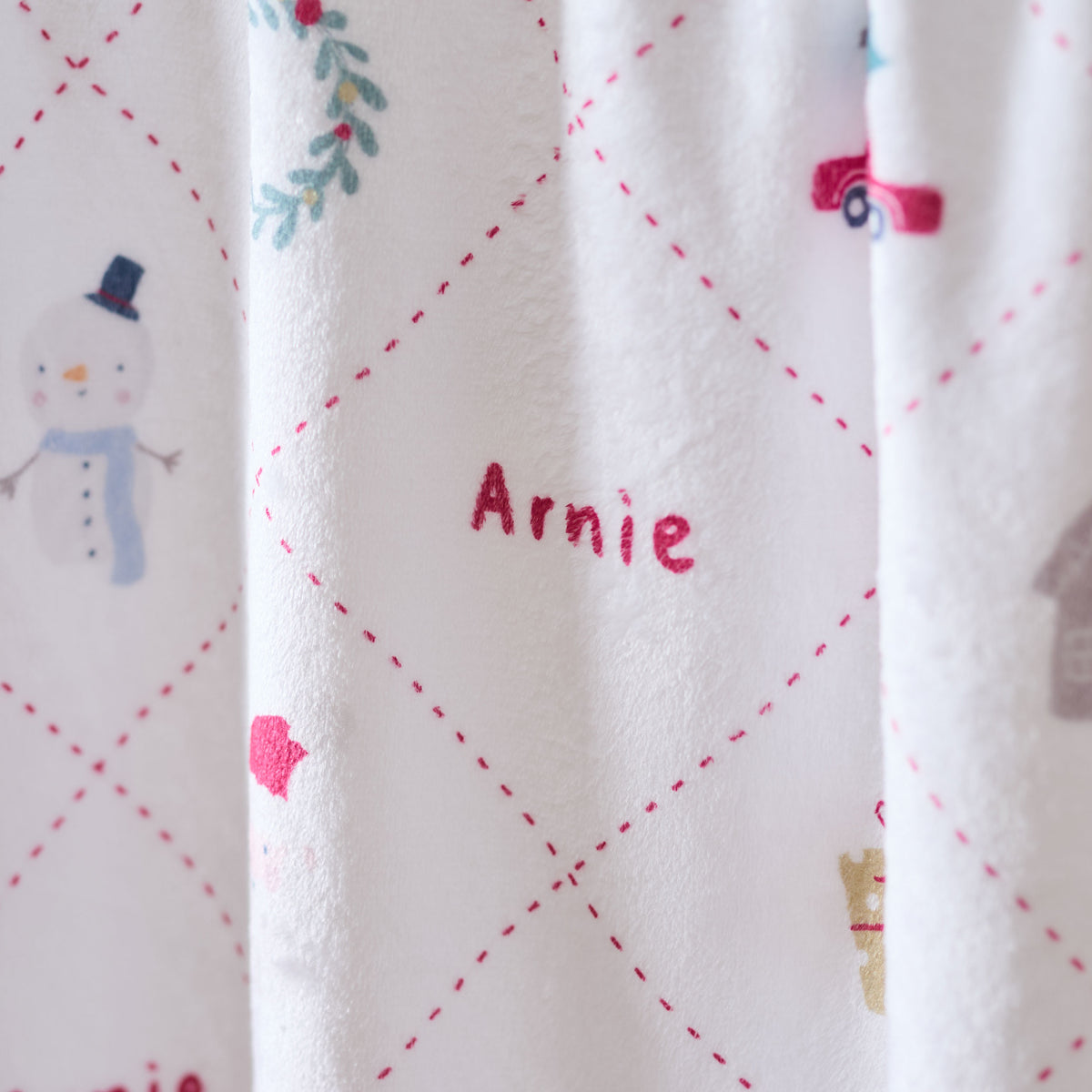 Personalised Christmas All Over Print Fleece Blanket