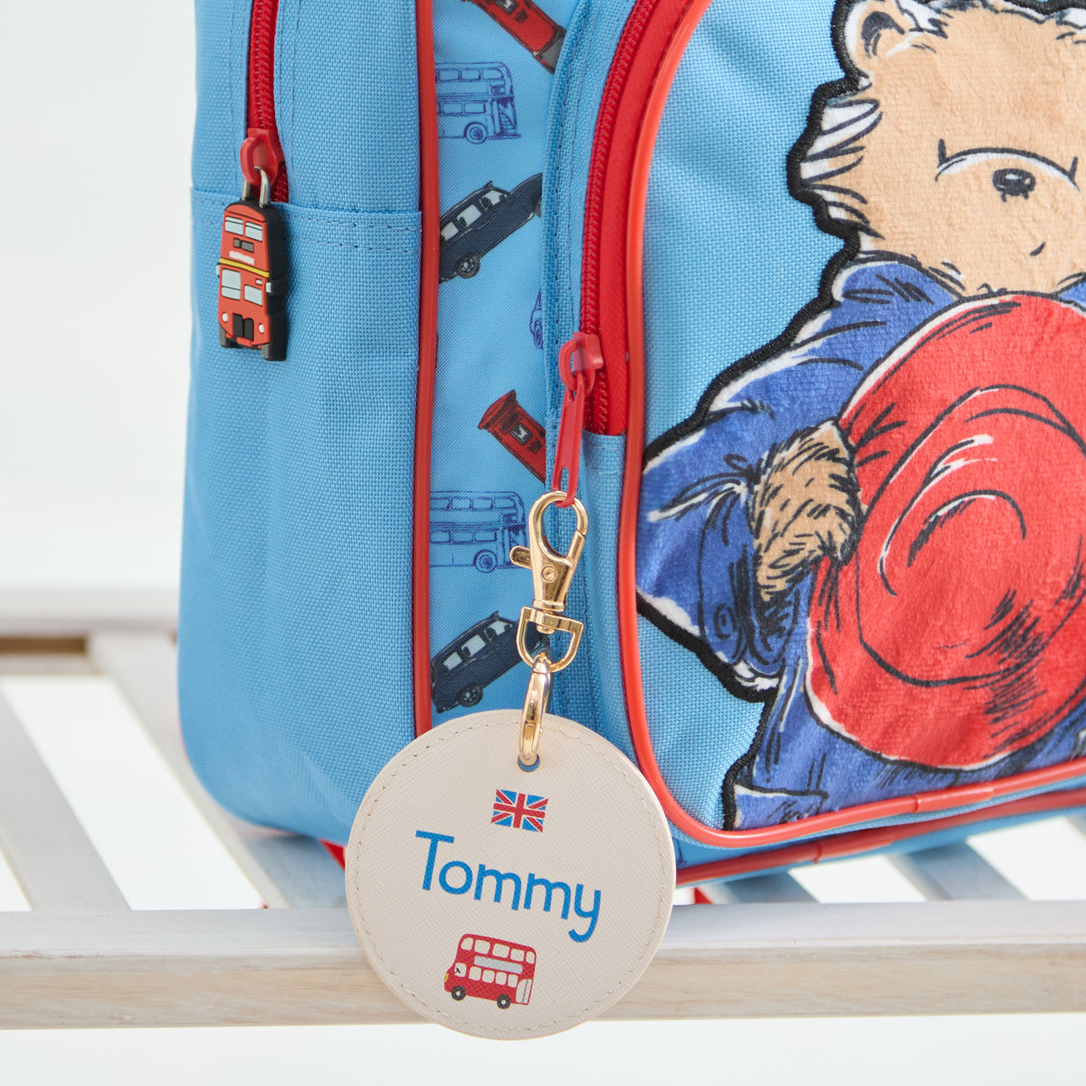 Personalised Paddington Backpack and Keyring Set