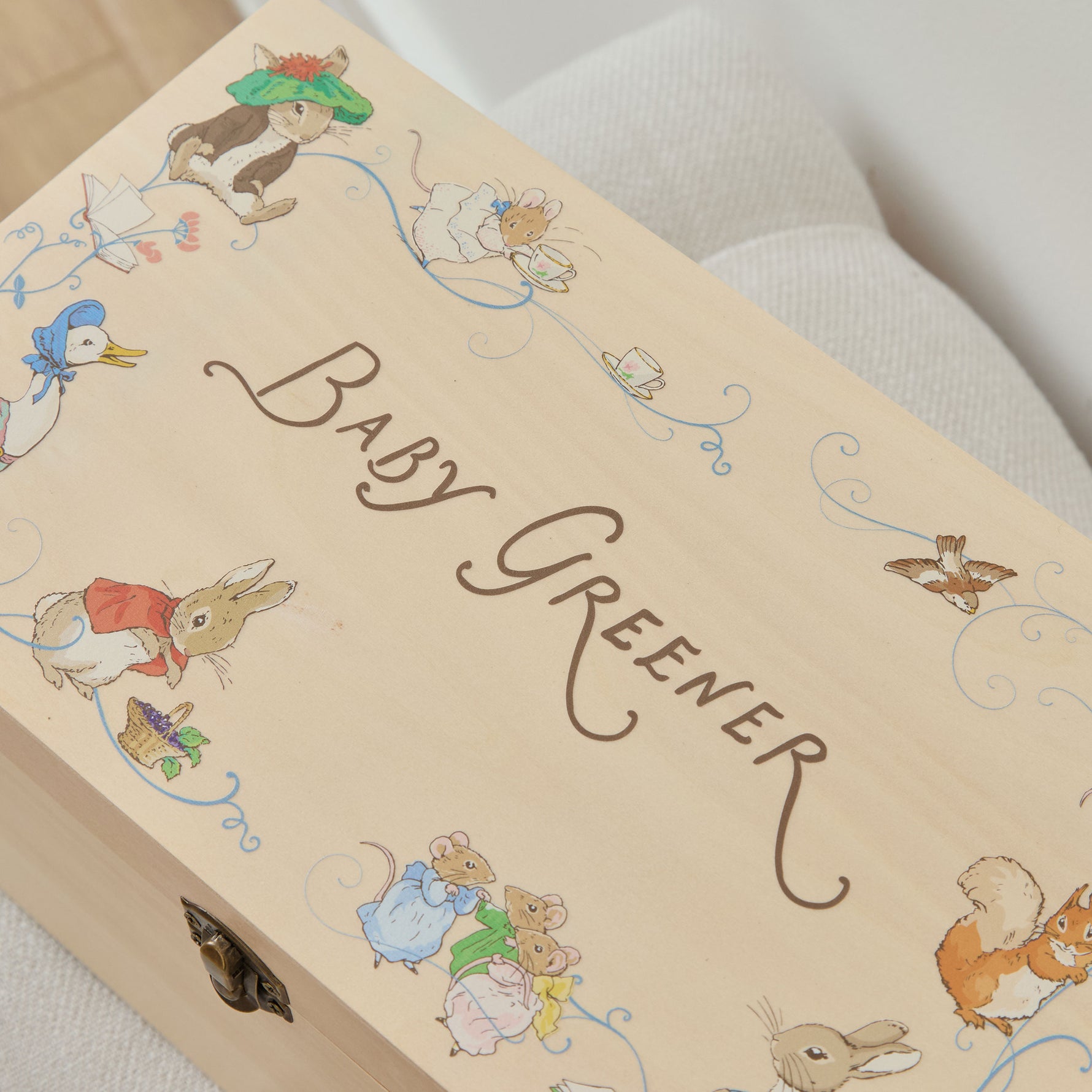 Personalised Peter Rabbit & Friends™ Wooden Keepsake Box FSC®