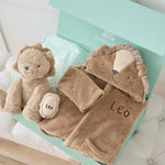 Personalised Lion Snuggle and Cuddle Set