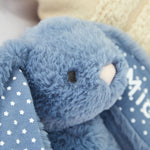 Personalised Wave Blue Bunny Soft Toy - Embroidered