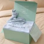 Personalised Blue New Baby Gift Set