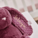 Personalised Berry Red Bunny Soft Toy