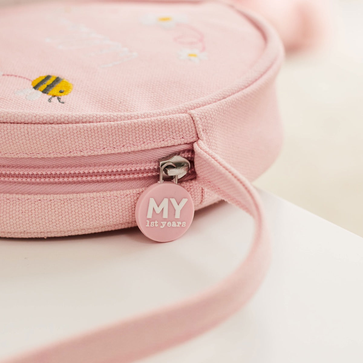 Personalised Bumblebee Design Pink Handbag