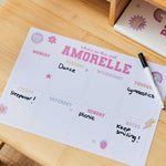 My Kids Personalised Baker Ross Pink Weekly Planner