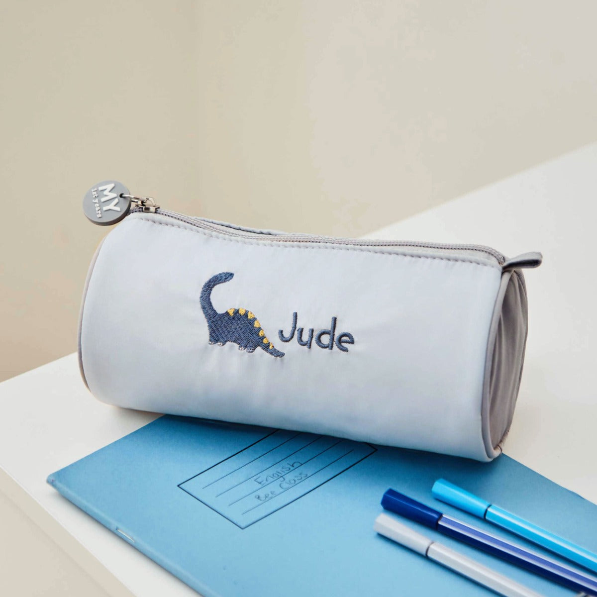 Personalised Dinosaur Embroidered Pencil Case