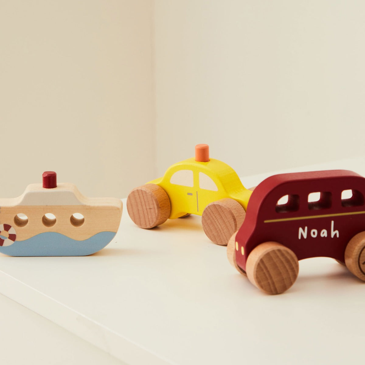 Personalised Wooden Stacking Vehicles FSC®