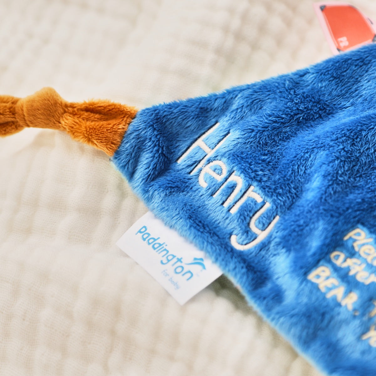 Rainbow Designs Personalised Paddington Bear Comforter