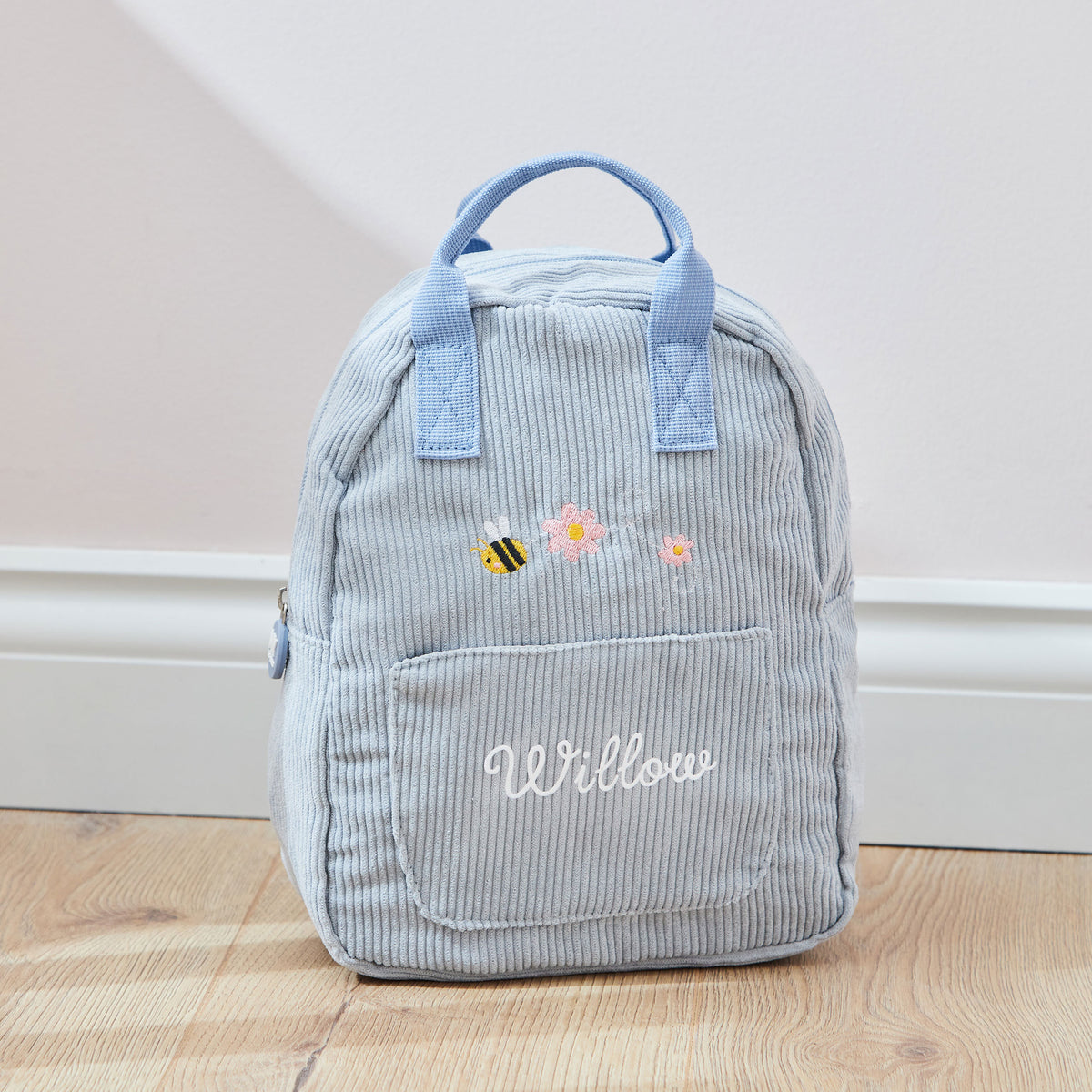 Bumblebee Blue Cord Mini Backpack