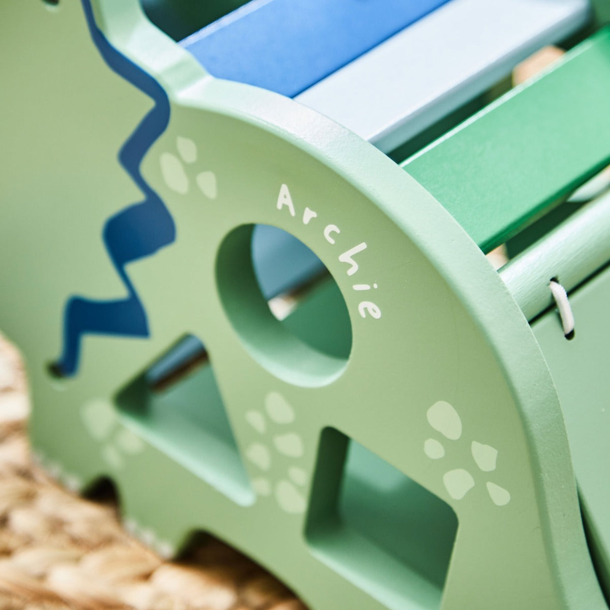 Personalised Dino Character Wooden Shape Sorter FSC®