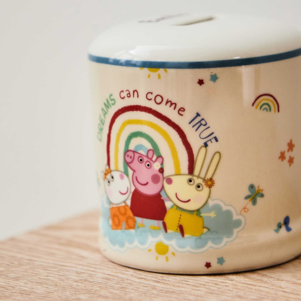 Personalised Peppa Pig Ceramic Money Box