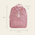Personalised Flopsy™ Bunny Pink Cord Mini Backpack