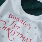 Personalised 1st Christmas Bib