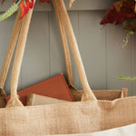 Personalised Autumn Pumpkin Patch Canvas and Hessian Tote Bag