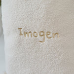 Personalised Cream Borg Christmas Sack