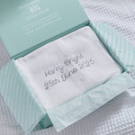 Personalized Ivory Cellular Baby Blanket