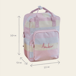 Personalised Rainbow Stripe Medium Backpack 