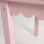 Personalised Bow Printed Pink Scalloped Table FSC®