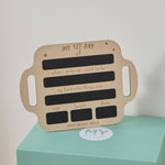Personalised My 1st Day of School Customisable Board FSC®