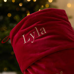 Personalised Embroidery Detailed Christmas Stocking
