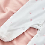Personalised Our 1st Mother's Day Pink Star Sleepsuit 