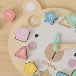 Personalised Wooden Bear Clock Puzzle FSC®