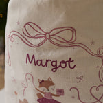 Personalised Pink Mouse Ballerina Christmas Sack