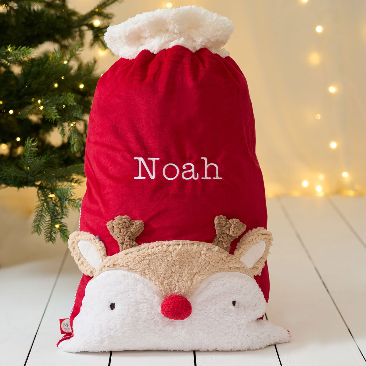 Personalised Reindeer Christmas Sack