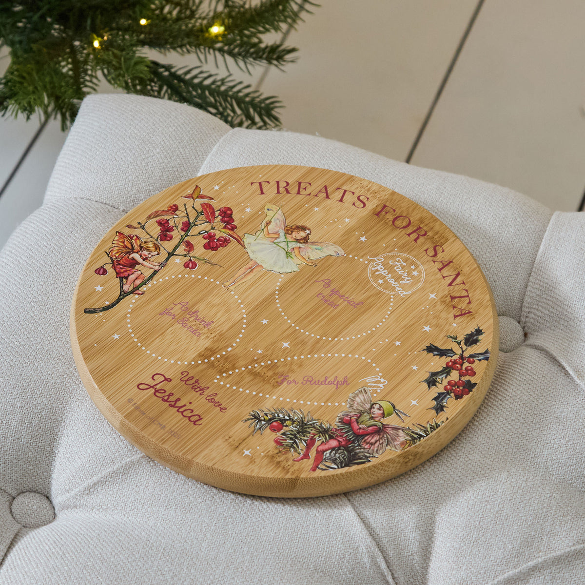 Personalised Flower Fairies™ Christmas Platter