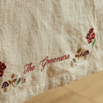 Personalised Autumn Natural Table Runner