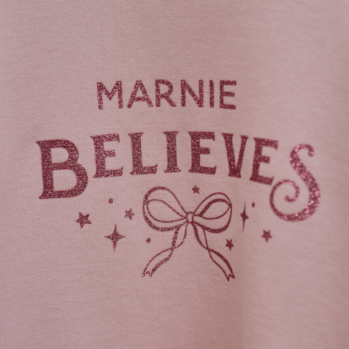 Personalised Believes Christmas Pink Sweatshirt