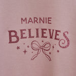 Personalised Believes Christmas Pink Sweatshirt