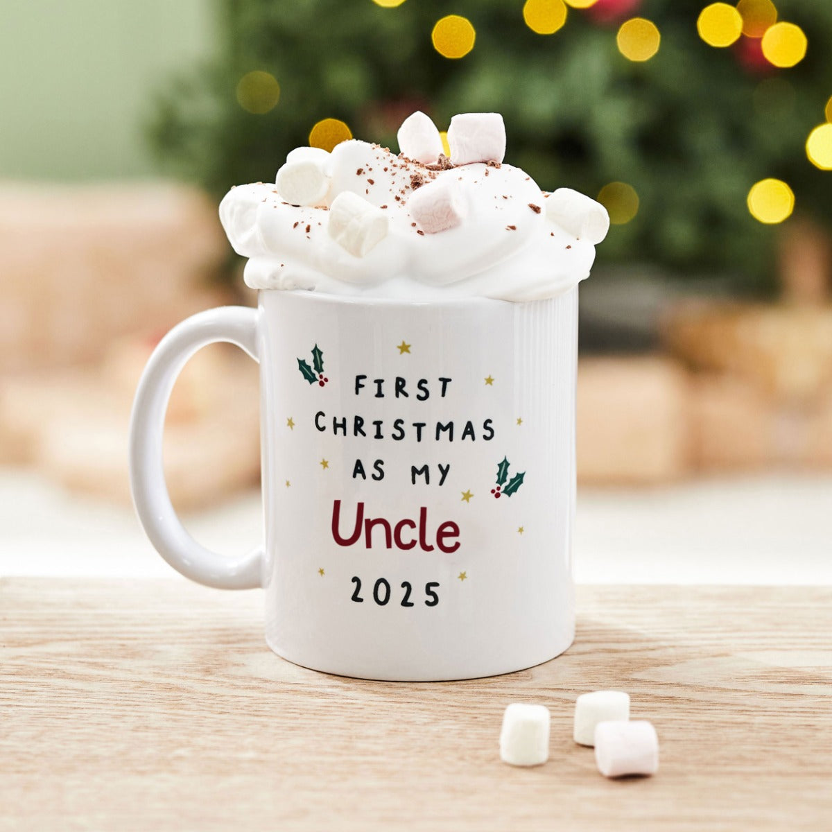 Personalised First Christmas As My Uncle Mug
