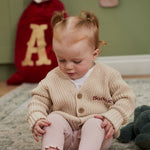 Personalised Nice List Oatmeal Cardigan